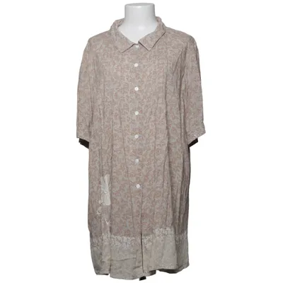 Skjortekjole (Beige) fra Gozzip Viscose