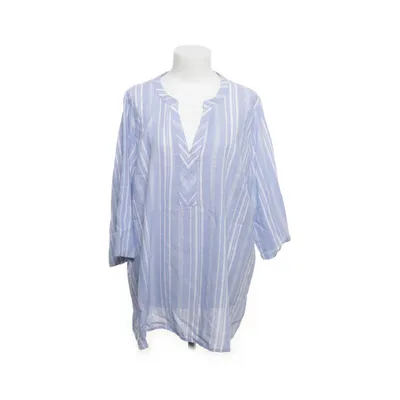 Top (Blue, White) from Zizzi Linen, Viscose