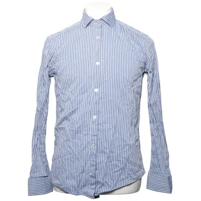 Shirt (Blauw, Wit) van Riley Katoen