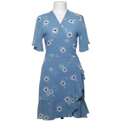 Robe portefeuille (Bleu, Blanc) de Ghanda Polyester
