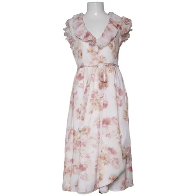 Jurk (V-neck Flounce Midi Dress) van Karo Kauer x NA-KD Polyester