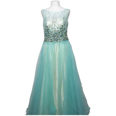 Evening gown (Blue, Beige) from Gino Cerruti