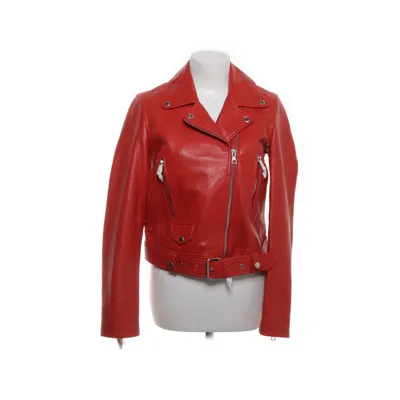 Biker jacket (Red) from SET Urban Deluxe Leather, Cotton, Polyester