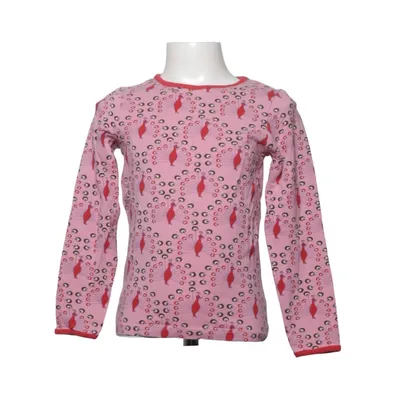 Långärmad t-shirt (Rosa, Röd, Flerfärgad) från Småfolk Bomull, Elastan, Modal