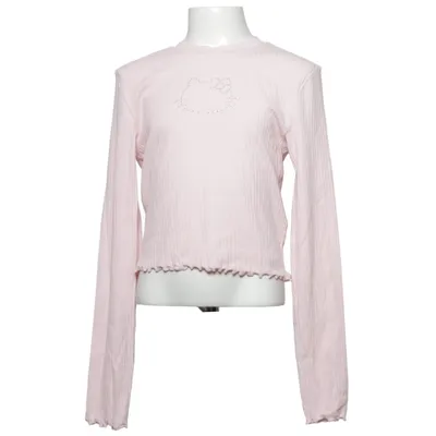 T-shirt à manches longues (Rose) de H&M Coton, Élasthane