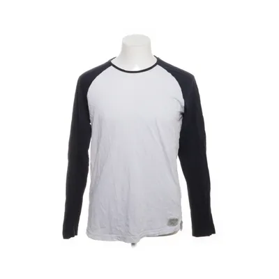 Baseballtröja (Vit, Blå) från TTD Bomull