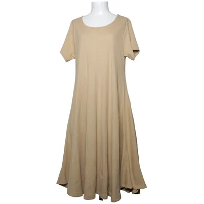 Långklänning (Beige) från Hängmatta Bomull, Elastan