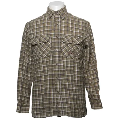 Flannel skjorte (Grøn, Brun, Hvid) fra Swedteam Bomuld