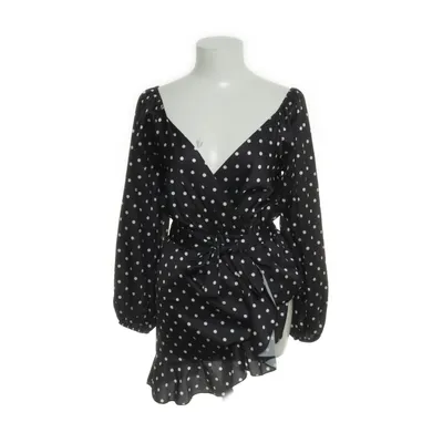 Wrap dress (Black, White) from Femme Luxe