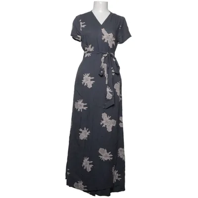 Wrap dress (Gray, White) from Roxy Viscose
