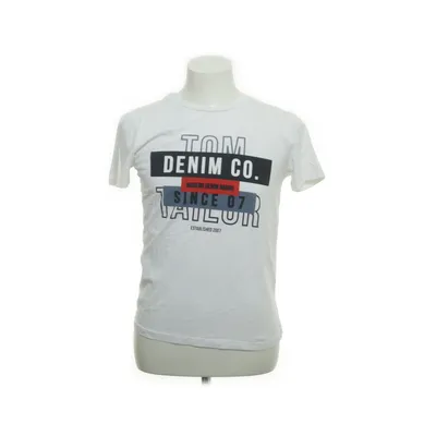 T-shirt (Vit, Flerfärgad) från Tom Tailor Denim Bomull
