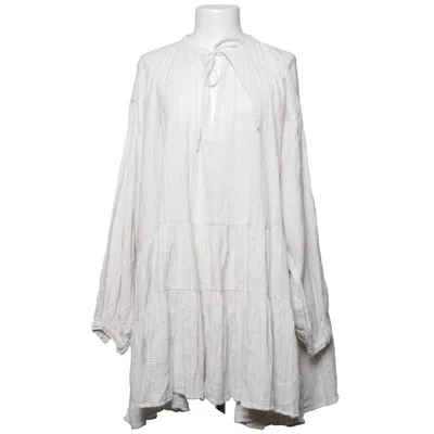 Dress (Beige, White) from H&M Trend