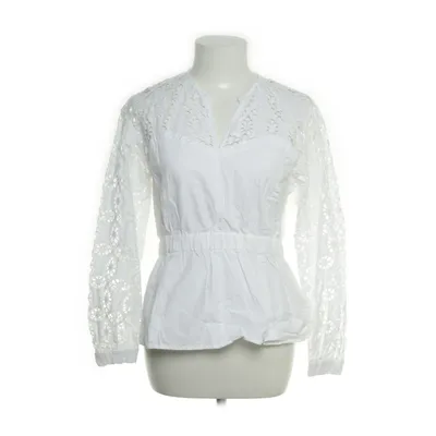 Blus (Vit) från Sandro Paris Bomull, Polyamid, Elastan