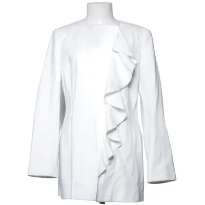 Kavaj (Vit) från Zara Basic Collection Elastan, Polyester, Viskos