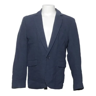 Blazer (Bleu) de H&M Coton, Lin, Polyester