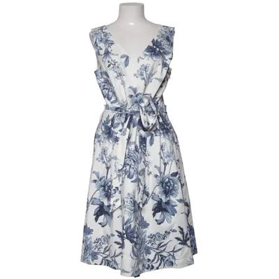 Klänning (Vit, Blå) från Vintage Stories by KappAhl Bomull, Elastan, Polyester