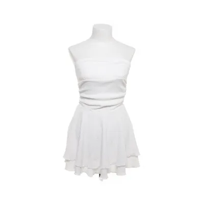 Klänning (Vit) från Shein Elastan, Polyester