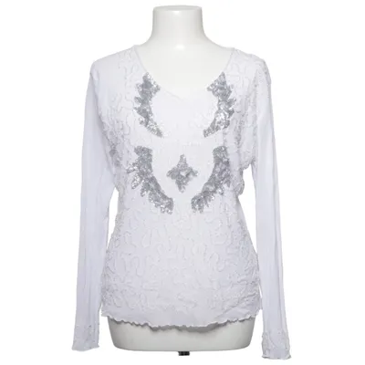 Blus (Vit, Silverfärgad) från Rossa Miss Elastan, Viskos