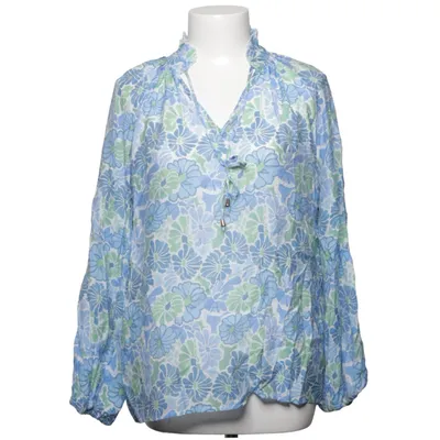 Blouse (Blauw, Groen, Wit) van Lara Viscose