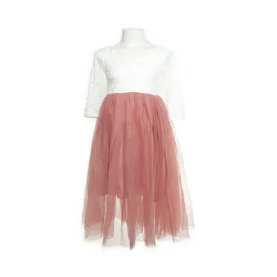 Bloemenmeisjes jurk (Roze) Katoen, Polyester