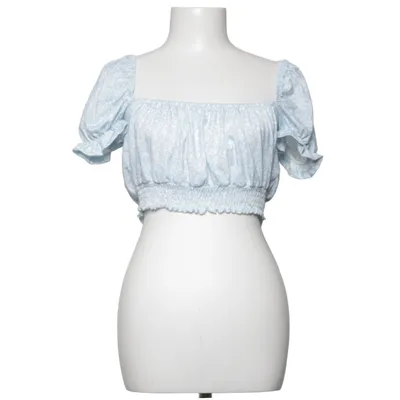 Crop top (Bleu, Blanc) de NLY Trend Élasthane, Polyester