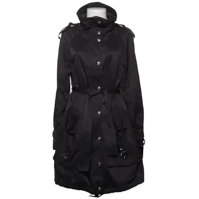 Manteau (Noir) de Apriori Acétate, Polyamide, Polyester