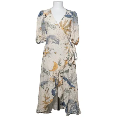 Robe portefeuille (Beige, Multicolore) de Laurella Viscose