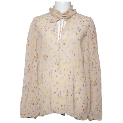 Blouse (Beige, Multicolored) from Ganni Polyester