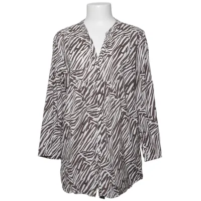 Blouse (Bruin, Wit) van Promiss Katoen