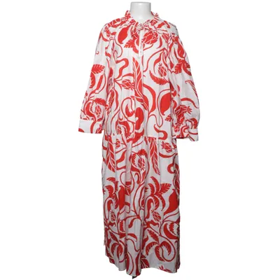 Långklänning (Vit, Röd) från H&M Bomull