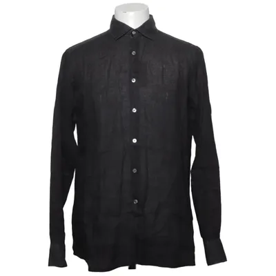 Shirt (Black) from Bagutta Linen