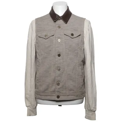 Jacke (Beige, Braun) von Frankie Morello Baumwolle, Polyester, Wolle