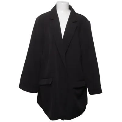 Blazer (Gray) from New Look Curves Elastane, Polyester