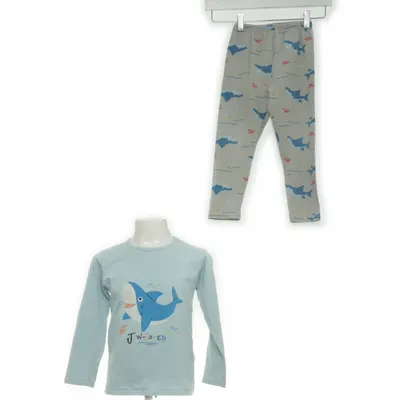 Pyjama (Blauw, Grijs, Meerkleurig) Katoen