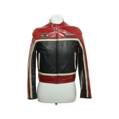 Læderjakke (Rød, Flerfarvet) fra Harley Davidson Polyester, Læder