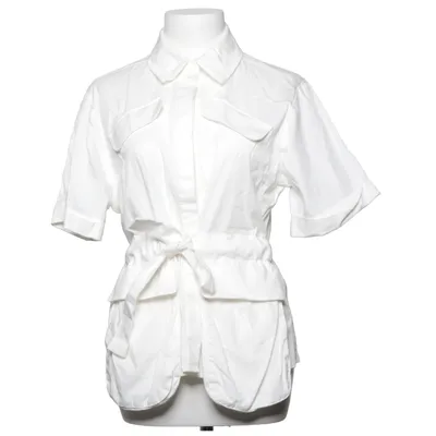 Short sleeve shirt (White) from Chloé B x NA-KD Cotton, Elastane