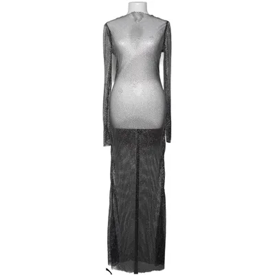 Maxi jurk (Zwart, Zilver) van Gina Tricot