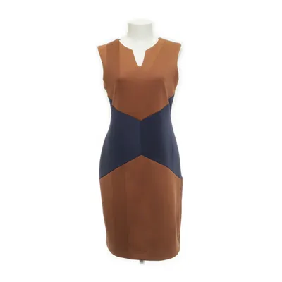 Jurk (Bruin, Blauw) van Janina Elastaan, Polyester