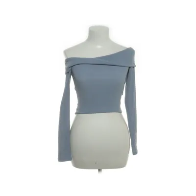 Crop top (Blauw) van Bershka Elastaan, Polyester, Viscose