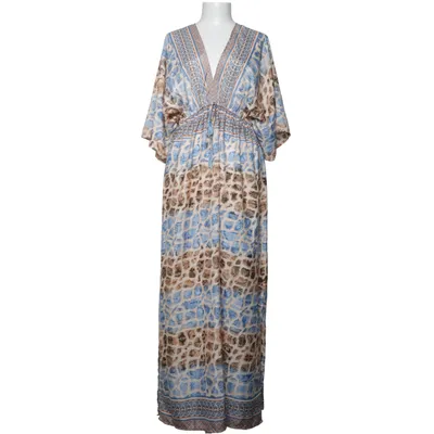 Robe longue (Bleu, Beige, Multicolore) de Yu & Me Polyester, Soie