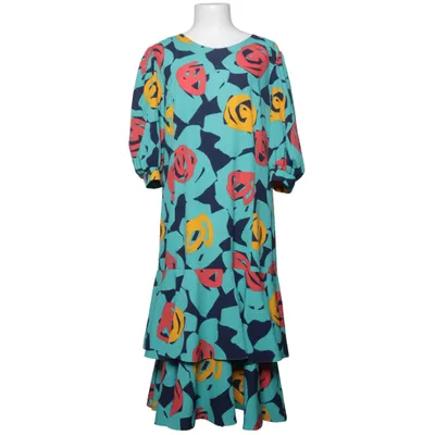 Robe (Multicolore, Turquoise) de Marielle Gardelle