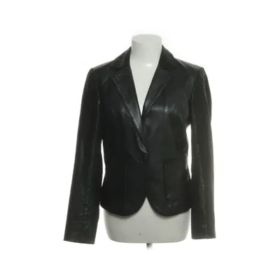 Leren blazer (Zwart) van Patrizia Dini Leer