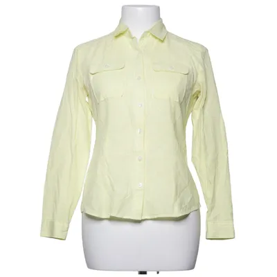 Shirt (Yellow, White) from Ann Taylor Loft Cotton