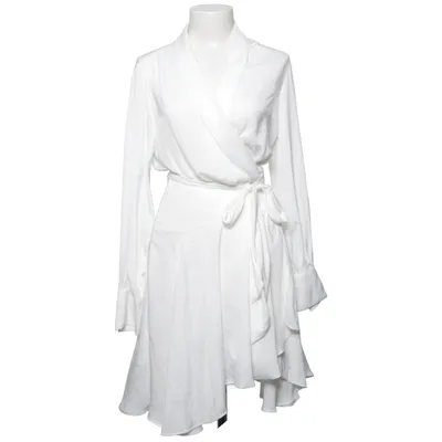Wrap dress (White) from Love Lolita Polyester, Viscose