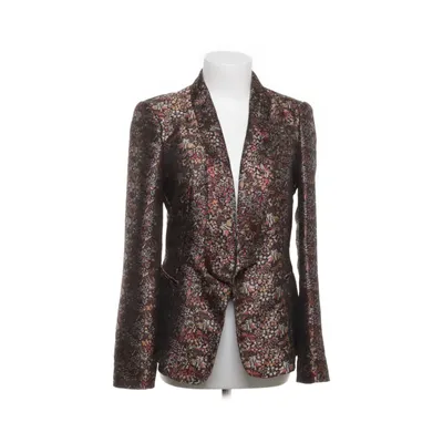 Blazer (Black, Multicolored) from Zara Basic Acetate, Polyester