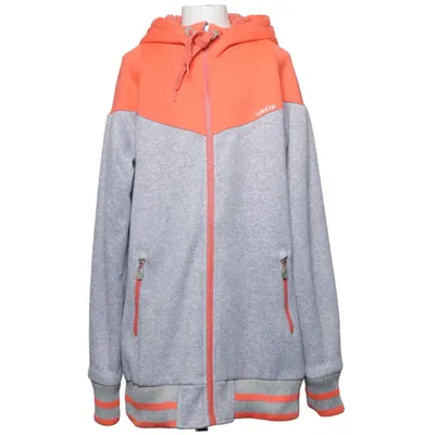 Hættetrøje (Grå, Orange) fra Oxylane Elastan, Polyamid, Polyester