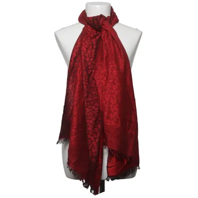 Sjaal (Rood, Zwart) van Pashmina Kasjmier, Zijde