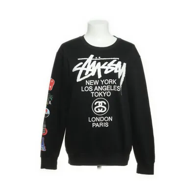 Sweatshirt (Black, White) from Stüssy