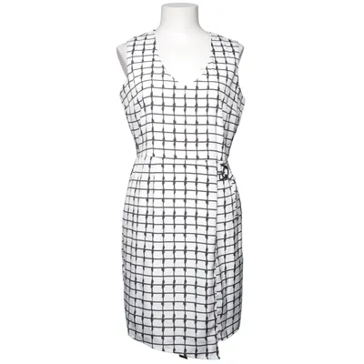 Dress (White, Black) from F. Fashion Polyester