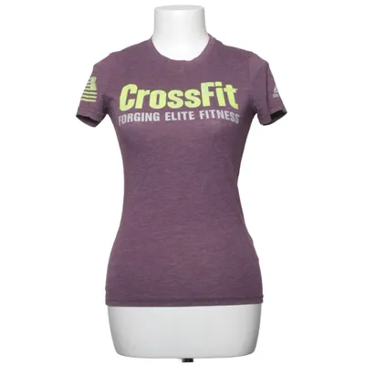 T-shirt (Lila, Geel) van Reebok Crossfit Katoen, Polyester, Viscose